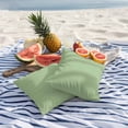 thumbnail image 5 of 2 Pack Outdoor Waterproof Throw Pillow Covers,Light Green Watercolor Decorative Square Pillow Case Patio Pillowcases for Chair Couch Sofa 16x16in, 5 of 9
