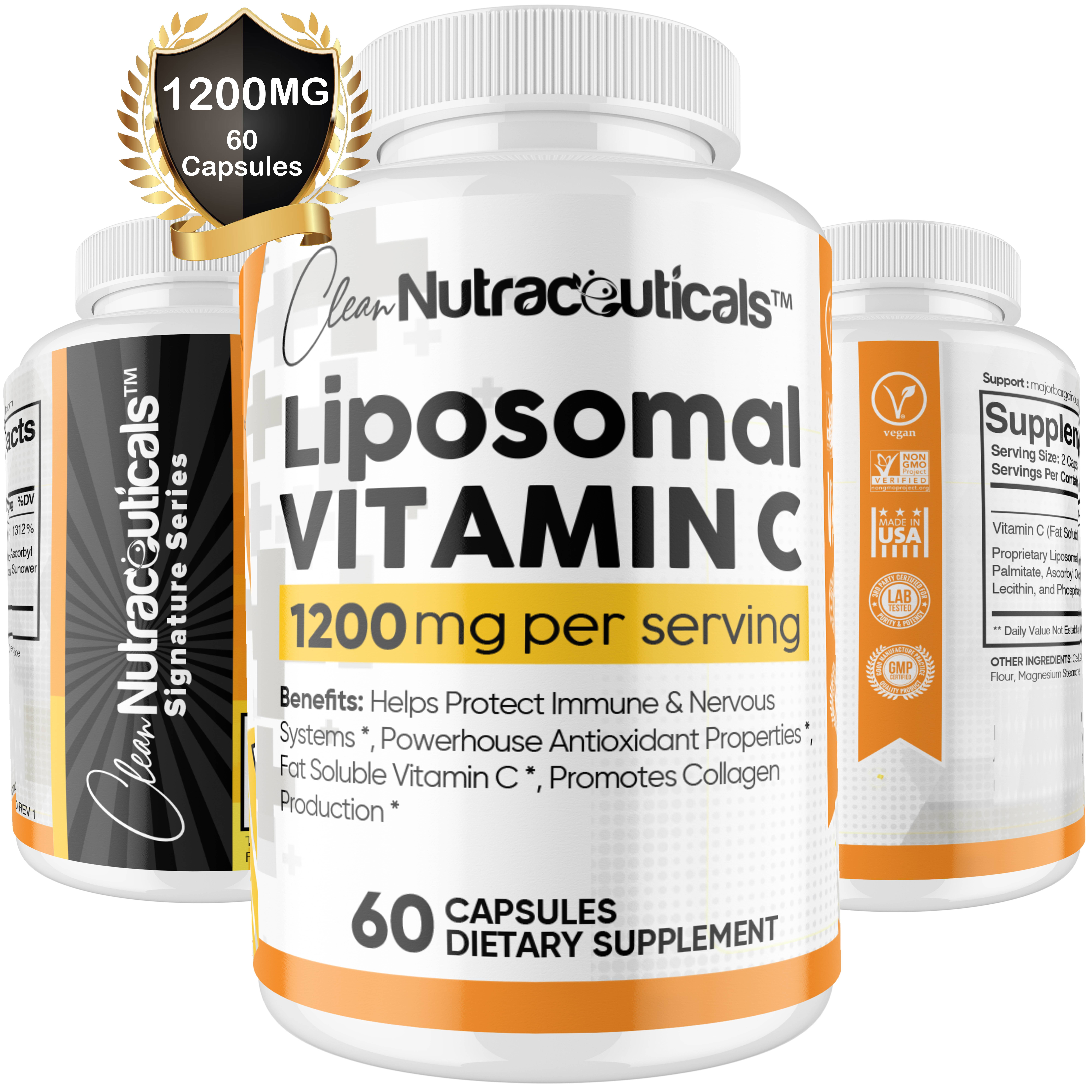 Liposomal Vitamin C Capsules 1200mg High Absorption VIT C, Immune
