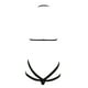 thumbnail image 4 of Gibobby Ropa interior mujer Camisola de lencería para mujer, con corte de red entrecruzado, sin mangas, sexy, vestido de peluche(Negro, XG), 4 of 5