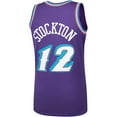 thumbnail image 3 of Men's Mitchell & Ness John Stockton Purple Utah Jazz Hardwood Classics Swingman Jersey, 3 of 3