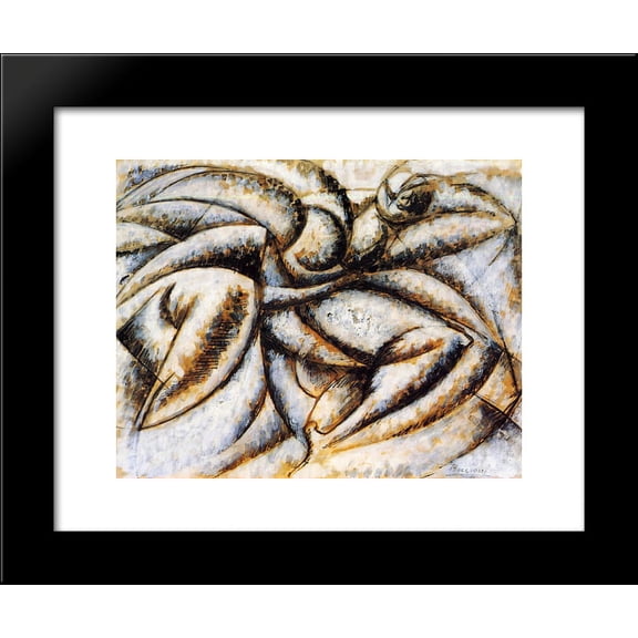 Dynamism of the Human Body 20x24 Framed Art Print by Umberto Boccioni