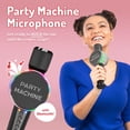 thumbnail image 2 of Singing Machine Micrófono de karaoke inalámbrico para niños y adultos, micrófono de máquina de fiesta (negro) - Micrófono Bluetooth portátil de mano con altavoz y efecto cambiador de voz - Micrófono d, 2 of 5