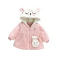 thumbnail image 2 of Spazoro Toddler Girls Jackets, Fall Winter Casual Warm Long Sleeves Cardigans for Kids Girls Pink Size 90 2 T, 2 of 3