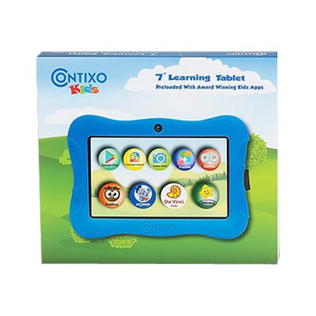 Contixo Kids V9-3-32 - Tablette - Android 10 - 32 Go - 7 Pouces (1024 x 600) - Fente microSD - Bleu Foncé