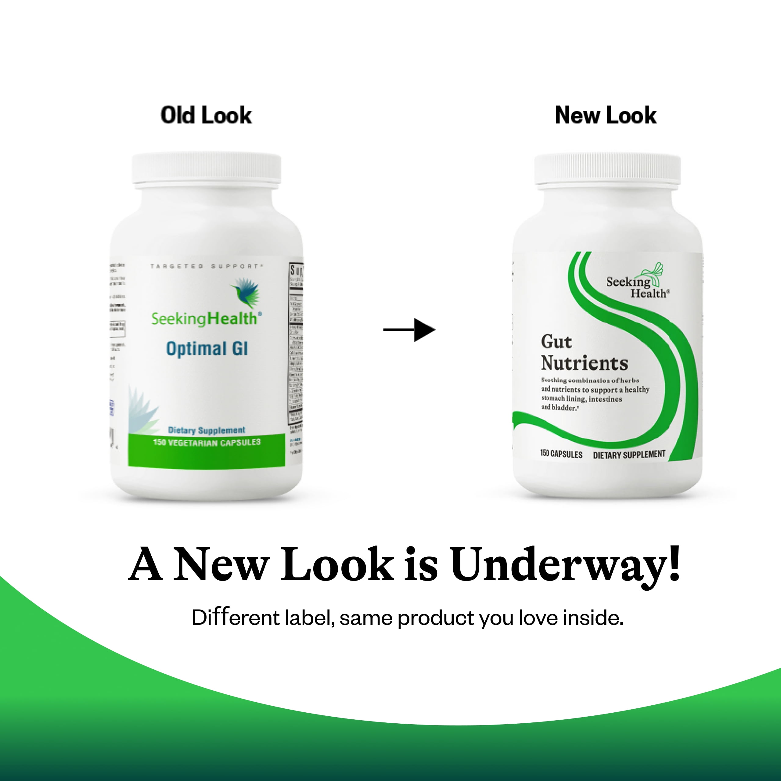 Seeking Health Gut Nutrients, Digestive and Gastrointestinal Support, Glutamine-Free Supplement, Vegan and Vegetarian (150 capsules)*