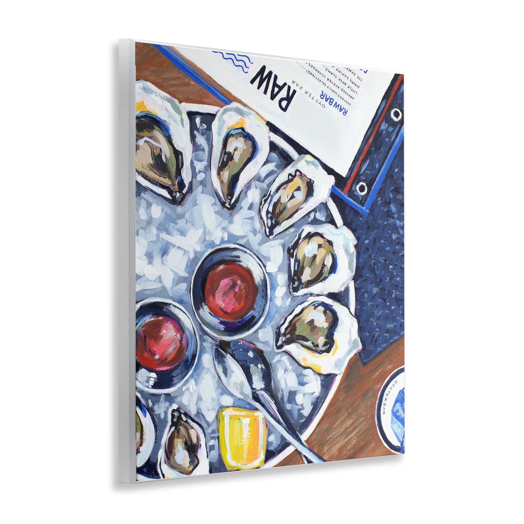 Stupell Industries Oysters on Ice Wall Plaque Art, design by Rachel Nerney