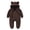 Coffee, variant on Herrnalise Toddler Baby Boys Girls Color Plush Cute Bear Ears Winter Thick Jumpsuit Romper, clearance under $10