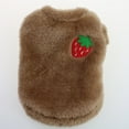 thumbnail image 6 of Eoperou Dog Sweater Strawberry Embroidery Breathable Fabric Small Medium Dog Costume for Cold Weather, 6 of 8