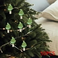 thumbnail image 2 of 50pcs Christmas Wooden Clothespins Christmas Clips Photo Display Crafts Wooden Light Green Tree, 2 of 9