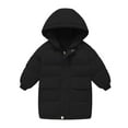 thumbnail image 2 of Hicidod Girls Winter Down Jackets Zipper Long Puffer Lightweight Coats Thick Padded Soft Windproof Warm Jacket With Hood, 2 of 5