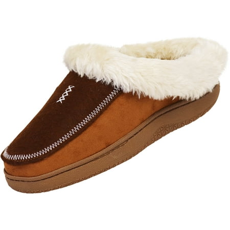 

NORTY Mens Clogs Adult Male Slip on Mules Slide Slippers Brown L