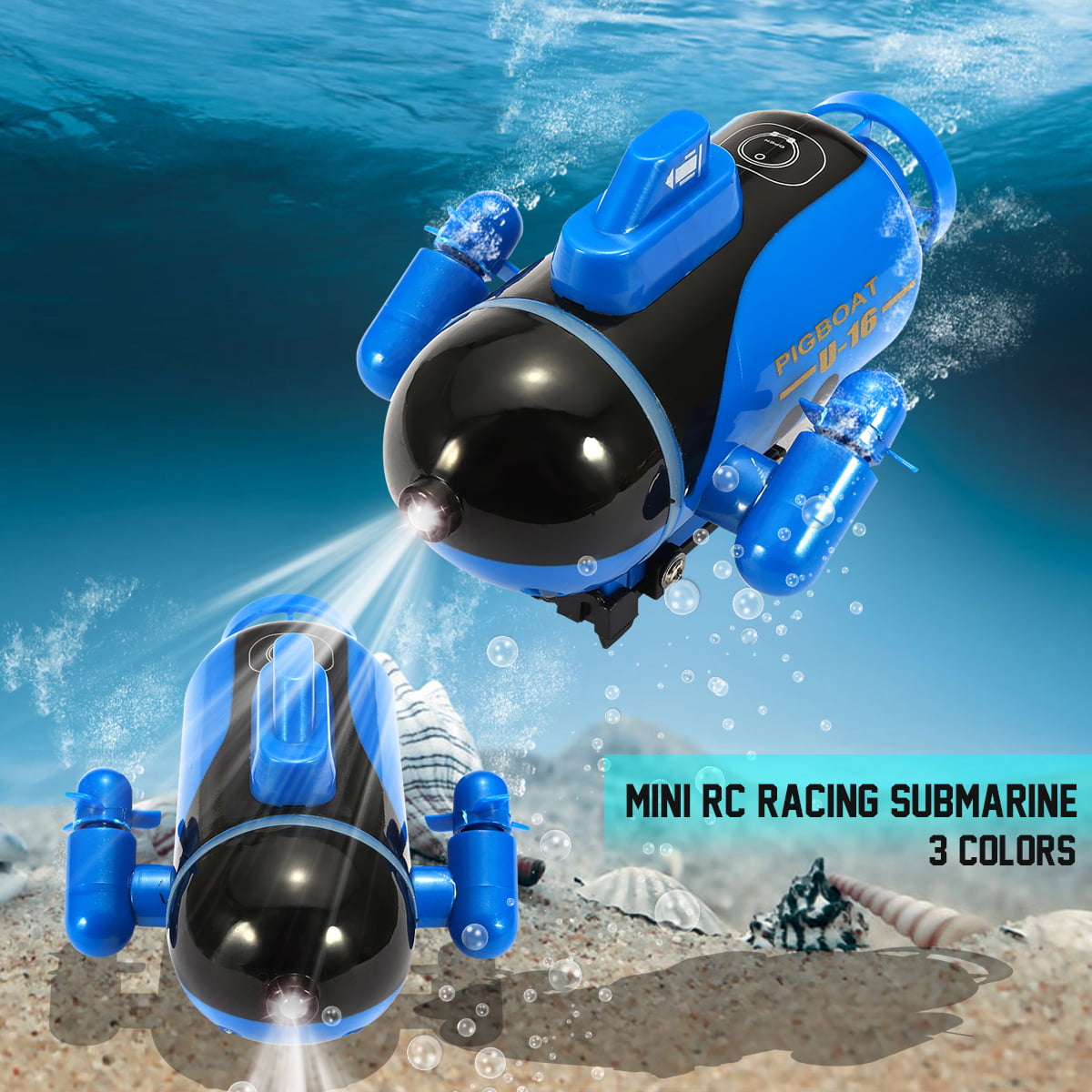 Mini RC Submarine Remote Control Under Water Boat Ship Kids Toy Xmas Gift 