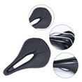 thumbnail image 6 of Worgeous Black Bike Saddle with Hollow Design for Mountain Bikes Durable and Breathable One Piece Chrome, 6 of 8