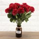 thumbnail image 2 of Artificial Rose flores falsas para la boda nupcial decoración de la oficina en casa (20pcs rojo oscuro), 2 of 8