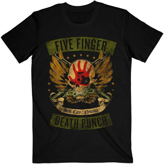 Five Finger Death Punch Unisex T-Shirt Locked & Loaded (Large)
