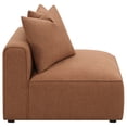 thumbnail image 6 of Colleen Terracotta Armless Chair w/ Pillows - 38.5" Wide Upholstered Seat, Red Accent Furniture for Living Room, Non-Skid Legs, Modern Design, Vietnam Made, 6 of 18
