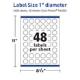 thumbnail image 6 of Avery TrueBlock Round Labels, 1" Diameter, 2,400ct, 6 of 8