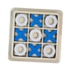 thumbnail image 5 of Juego de mesa de tres en raya de madera, juego familiar, decoración de mesa de café, regalos únicos para padres azul blanco, 5 of 9