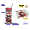 thumbnail image 3 of Termo Tumbler + Mouse Pad SVART 20 oz diseño Capitan America Chibi Feliz navidad, 3 of 5