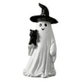 thumbnail image 3 of CoreLiving Halloween Ghost Figurine Cute Ghost Decor Spooky Ghost Statue Ornament for Halloween Desk Decor Tiered Tray Shelf Office Home Tabletop Display, 3 of 10