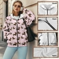 thumbnail image 6 of Renewold Christmas Dachshund Dog Pink Womens Hoodies Sweater Hooded Tops Oversized Sweatshirts Long Sleeve Drop Shoulder Jackets Pullover Tops Sweatshirts Fashion Streetwear Outfits Athletic, 4XL, 6 of 7