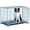 Blue, variant on TIME RAY 48 inch Wire Heavy Duty Dog Crate Cage for inside Large Dogs with RemovableTray, Double Door, Extra Large XXL XL for Yard Indoor Outdoor