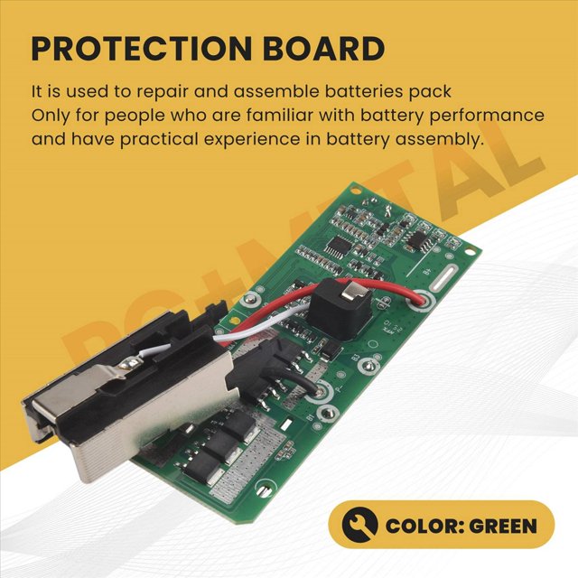 5X Reemplazo de PCB de Placa de Circuito de Protección de Carga de Batería de Iones de Litio para Multiherramienta Multímetro 18V P108 RB18L40