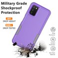 thumbnail image 3 of For Galaxy A03S Case, 2 in 1 Heavy Duty Armor Shockproof Cases,Hisdou Hybrid Dual Layer Rubber Drop Protection Grip Plastic Bumper Sturdy Phone Cover for Samsung Galaxy A03S 6.5"-Purple, 3 of 6