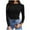 Black, variant on Herrnalise Womens Long Sleeve Stretch Crewneck Ribbed T-Shirt Fitted Comfy Underscrub Tee Casual Basic Tops Solid Color T-Shirt Top