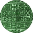 thumbnail image 1 of Ahgly Company Indoor Round Persian Emerald Green Traditional Area Rugs, 6' Round, 1 of 4