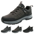 thumbnail image 5 of eileial Mens Sneakers Leather Running Shoes Trainers Sneaker Casual Hiking Shoes,Black 10, 5 of 6