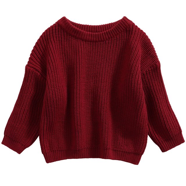Tenues Chaudes Automne Hiver pour Garçons Bébé Fille Mignon Pull à Manches Longues Tricoté 3-4 Ans