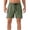 Army Green, variant on KIHOUT Men's Lightweight Quick-Dry Hiking Shorts - 77% Nylon 23% Spandex, Elastic Drawstring Waist, Functional Pockets, Knee-Length for Outdoor Running, Hiking and Casual Daily Wear