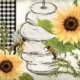 thumbnail image 2 of Allen, Kimberly 15x15 Black Ornate Wood Framed with Double Matting Museum Art Print Titled - Bee Keeper 1, 2 of 4
