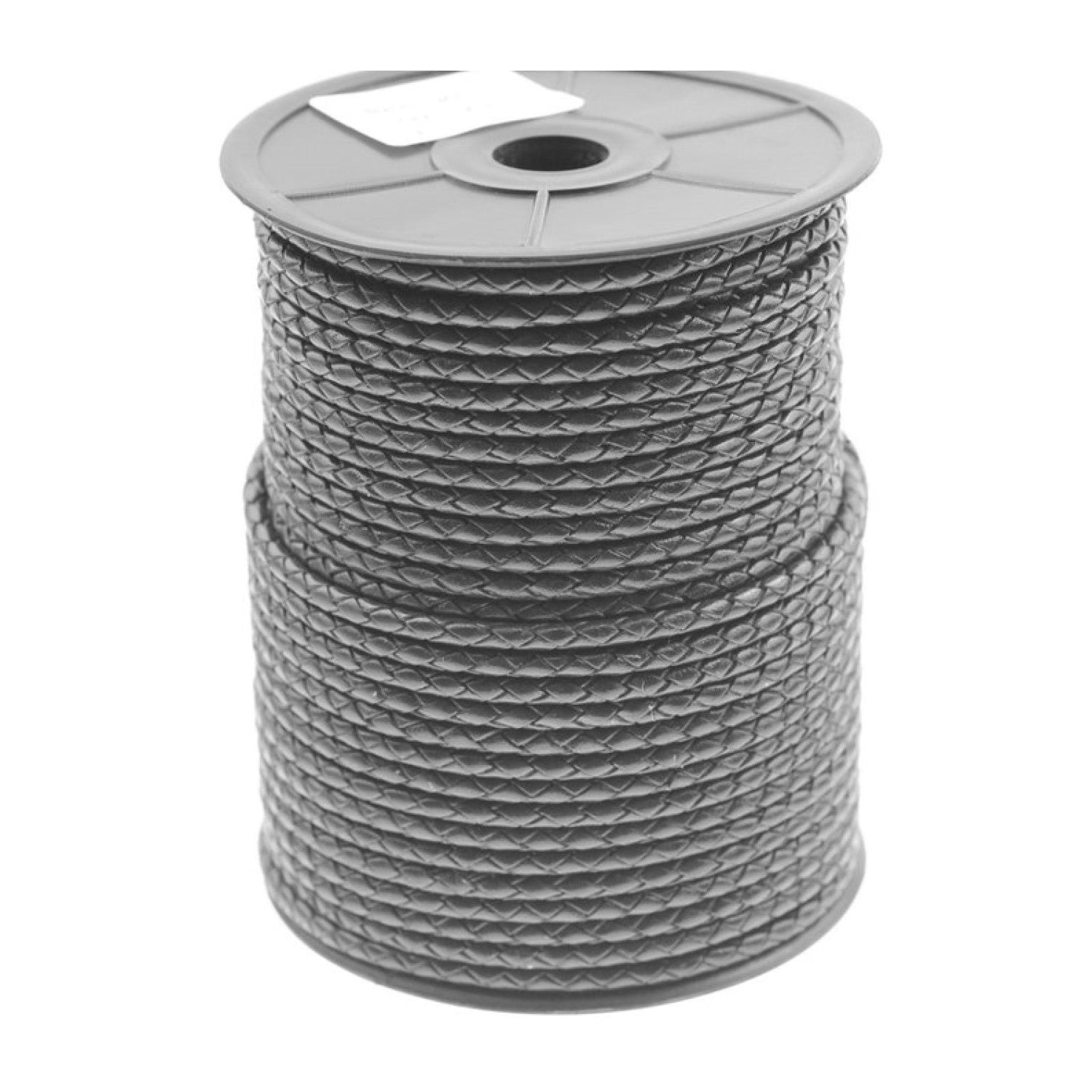 4mm Braided Genuine Leather Cord for Jewelry Making Black 1 Meter/1.