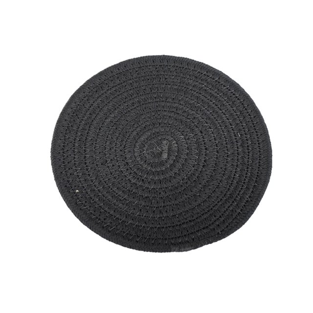 Moyic Posavasos tejido para el hogar, taza redondeada, cojín de colocación, alfombrillas con aislamiento térmico, mantel de de cuerda de Type3 NO3