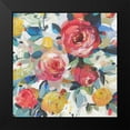 thumbnail image 2 of Jensen, Asia 12x12 Black Modern Framed Museum Art Print Titled - Red Roses, 2 of 5