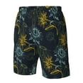thumbnail image 2 of Yiaed Sunflowers Print Men's Swim Trunks with Lining Quick Dry Sports Shorts Beach Shorts Boardshorts-Medium, 2 of 5