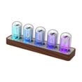 thumbnail image 1 of DOLITY Nixie Tube Clock Creative Electronic Clock Modern Decor Wooden Digital Clock 320x100x120mm, 1 of 9
