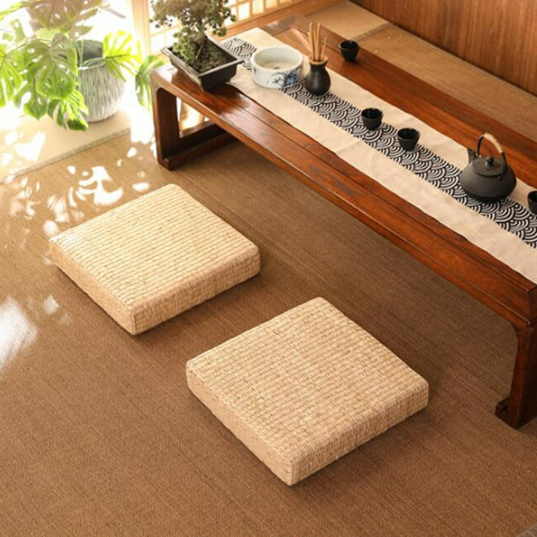 1PCS Round Tatami Floor Cushion for Yoga Meditation Pad Sitting Cattail  Sessile Grass Hanging Chair Cushions - AliExpress