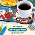 thumbnail image 1 of Cuadros Decorativos 6 posavasos acrílicos con diamantes y soporte para manualidades, posavasos de Navidad DQrwqpou  embutido en tela, 1 of 3