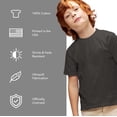 thumbnail image 4 of Shark Week Officially Licensed Lino Sunset Kids T Shirt for Youth Boys and Girls, Charcoal, X-Large, 4 of 4