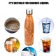thumbnail image 5 of Botella de madera de la cola de la botella del acero inoxidable del vacío de la botella de vacío Abanopi Amarillo, 5 of 7