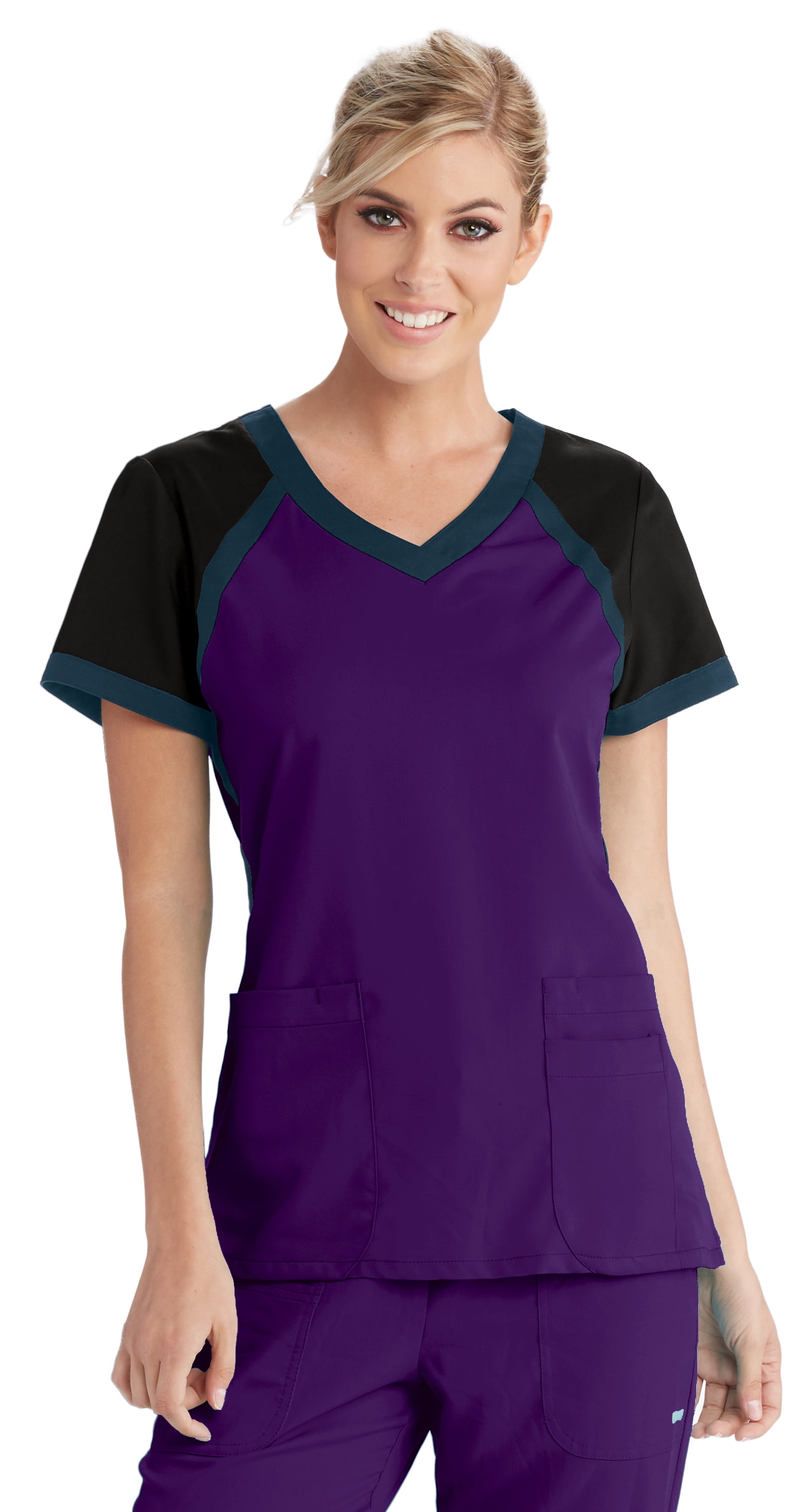 Grey's Anatomy Active Women's 41435 Color Block Scrub Top