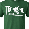 thumbnail image 4 of Inktastic Trombone Rough White Text T-Shirt, 4 of 5