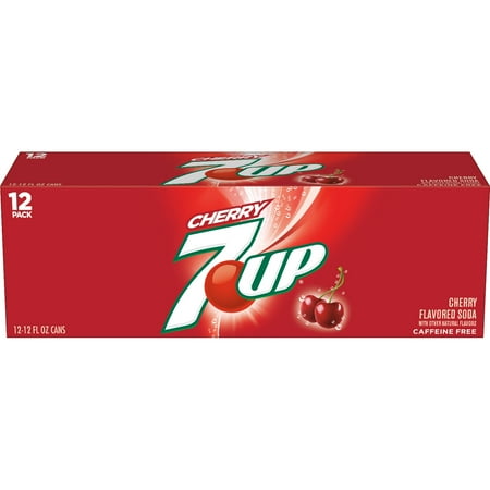 7up cherry flavored soda 12 fl oz cans 12 pack walmart com