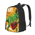 thumbnail image 1 of Disketp Cool Dinosaur Playing Guitar Mochila Minimalista de Gran Capacidad, Mochila de Viaje para Escuela, Trabajo o Uso Diario, 1 of 5