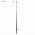 thumbnail image 2 of STARLIGHT- Black Shepherd Hook 65Inch Plant Outdoor Hanger Bird Feeder Pole Rust Resistant, 2 of 5