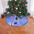 thumbnail image 2 of FMSHPON Beautiful Spring Forest Flowers Xmas Christmas Tree Skirt Stand Mat for Holiday Party Decoration Indoor Outdoor 48 inches, 2 of 3