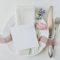 thumbnail image 5 of Uxcell Handmade Cloth Napkins Linen Napkins with Fringe Rustic Bulk Table Napkin Fabric Pink, 5 of 5